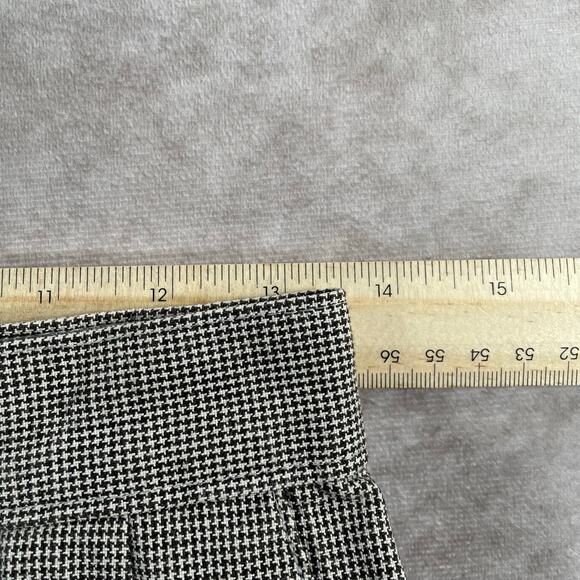 Vintage Lee Houndstooth Pants Pleated Straight Leg Dress Trousers Casual Pants - Picture 5 of 9